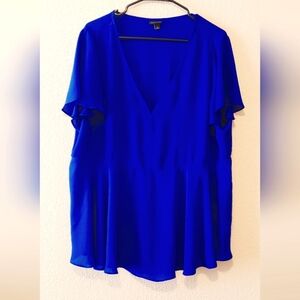 Torrid Blue Blouse, Size 2